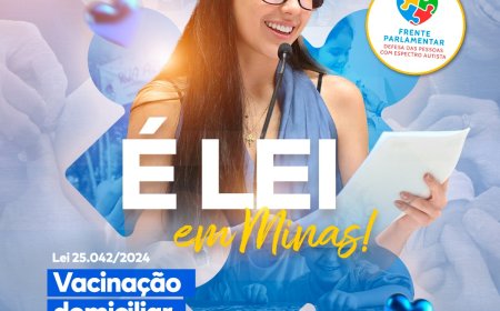 Vacinação domiciliar para pessoas com autismo agora é lei em Minas Gerais