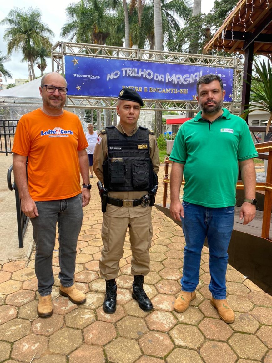 Presidentes das ACIP/CDL, participam de lançamento da Operação de Natal do 46º Batalhão da Policia Militar de Patrocínio