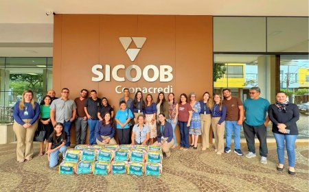 PROJETO ALIMENTANDO A COOPERAÇÃO DO SICOOB COOPACREDI DESTINA CERCA DE 14 TONELADAS DE ALIMENTOS A FAMÍLIAS EM 2025