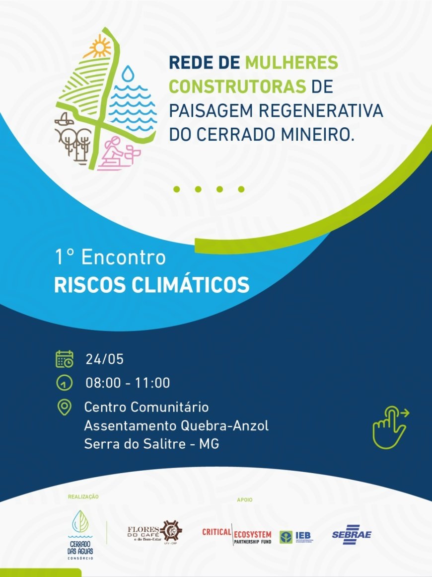 1º Encontro da Rede de Mulheres Construtoras de Paisagem Regenerativa do Cerrado Mineiro acontece em Serra do Salitre