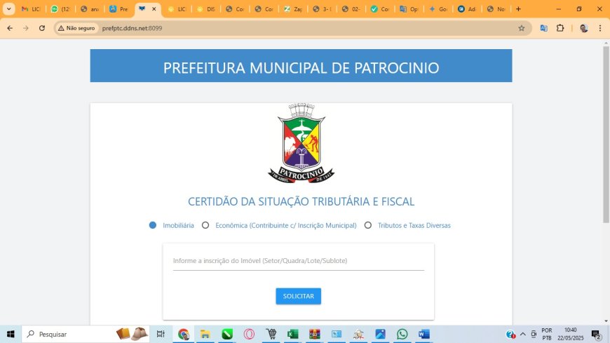 CND em Patrocínio, mais um Engodo Municipal.