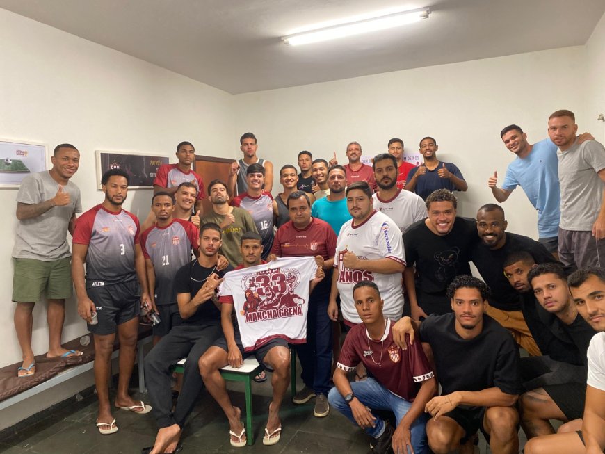 MANCHA GRENÁ APOIA ELENCO DO CAP ANTES DO DO CLÁSSICO CONTRA URT