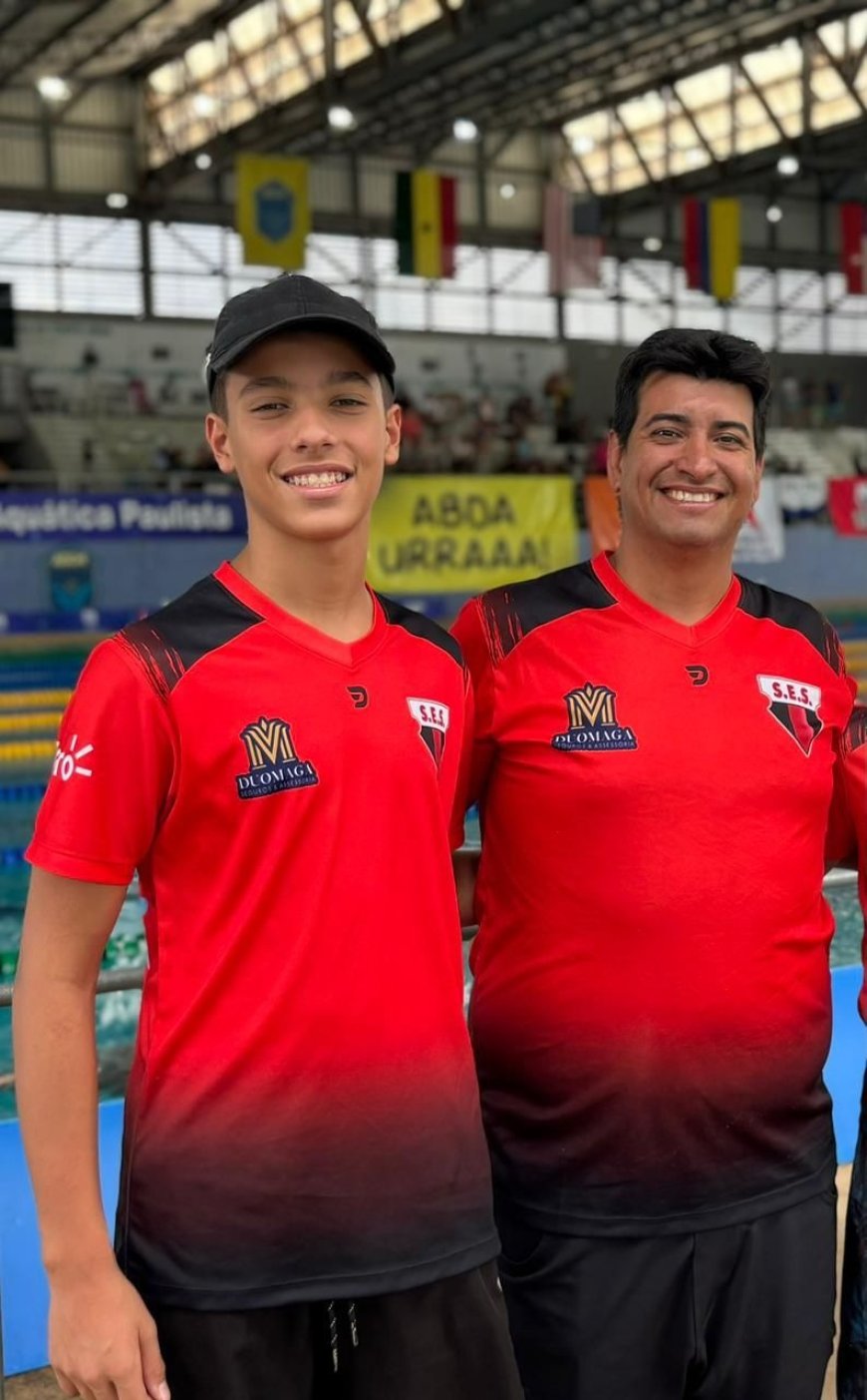 LORENZO MAGALHÃES GAZOLA: BISNETO DE DONA LEONOR DE CASTRO MAGALHÃES É DESTAQUE REVELAÇÃO NO CAMPEONATO PAULISTA DE NATAÇÃO