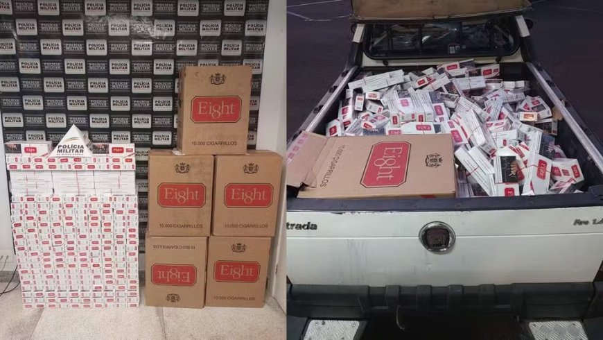 100 MIL CIGARROS CONTRABANDEADOS DO PARAGUARI SÃO APREENDIDOS EM PATROCÍNIO