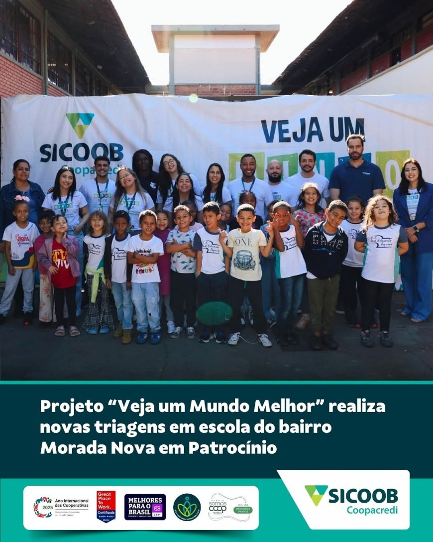 PROJETO "VEJA UM MUNDO MELHOR" REALIZA NOVAS TRIAGENS NA ESCOLA ESTADUAL JOSÉ EDUARDO AQUINO 