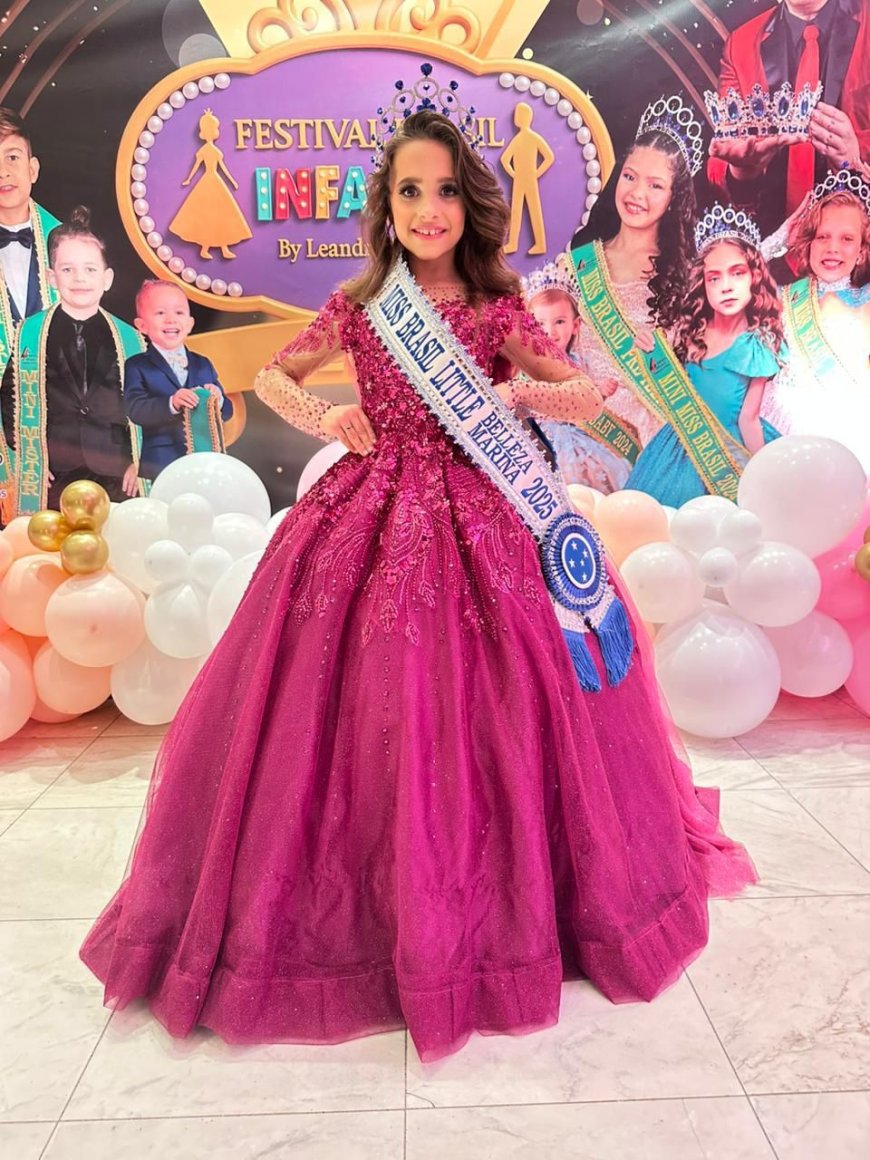 HELENA AFONSO CONQUISTA PRIMEIRO TÍTULO NACIONAL PARA PATROCÍNIO NO MISS INFANTIL BRASIL