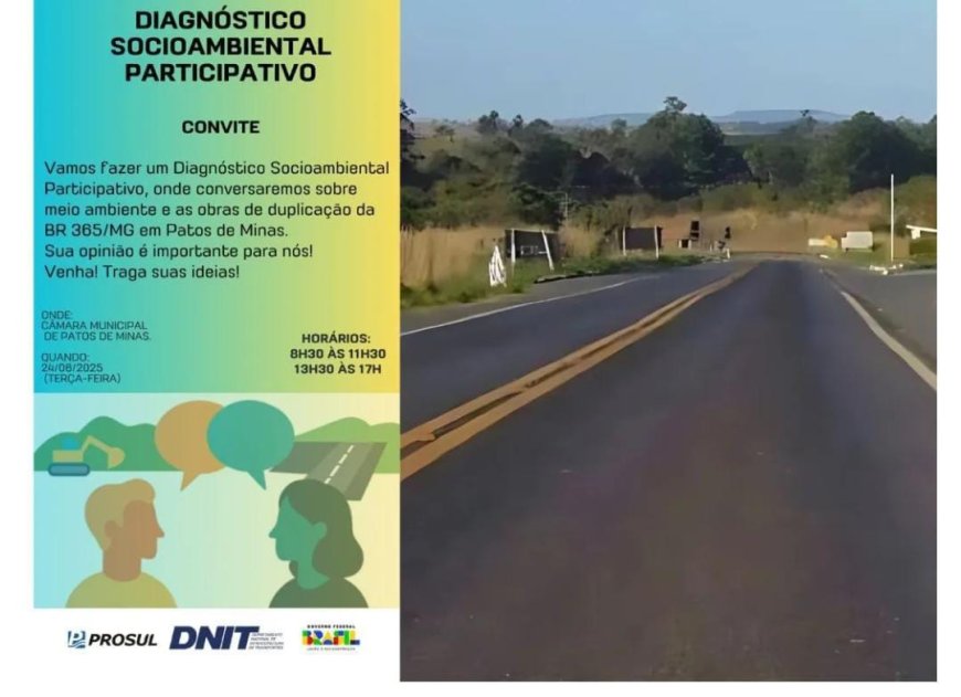 Audiências acontece para duplicação Patrocínio a Patos de Minas