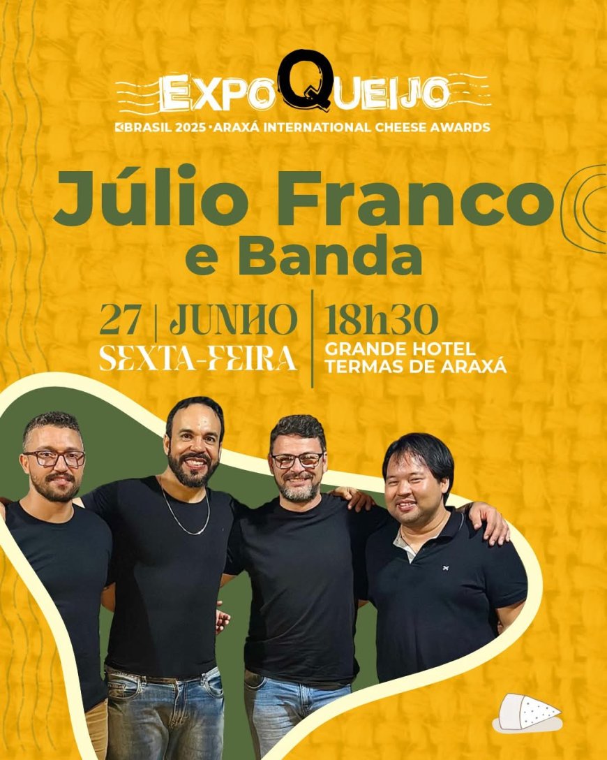 PATROCINENSE JÚLIO FRANCO E BANDA NA EXPOQUEIJO EM ARAXÁ