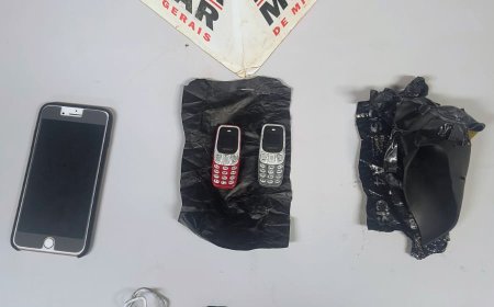 POLICIA MILITAR PRENDE AUTORA COM MINI APARELHOS TELEFÔNICOS QUE SERIAM LEVADOS PARA PENITENCIÁRIA NO DIA VISITA