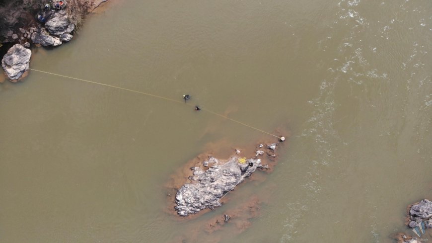 BOMBEIROS RESGATAM CORPO DE PESCADOR QUE SE AFOGOU NAS ÁGUAS DO RIO QUEBRA ANZOL