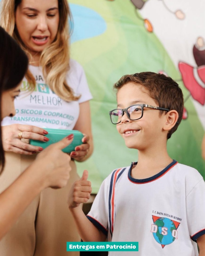 SICOOB COOPACREDI ENCERRA 6ª EDIÇÃO DO PROJETO "VEJA UM MUNDO MELHOR" COM DOAÇÃO DE 88 ÓCULOS