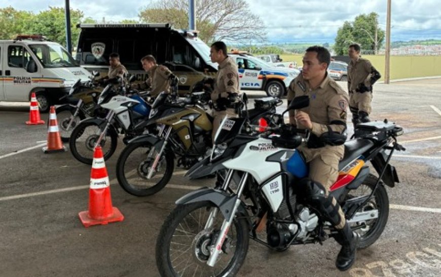 POLÍCIA MILITAR DE PATROCÍNIO REALIZA TREINAMENTO DE MOTOPATRULHAMENTO E INTENSIFICA OPERAÇÕES “CAVALO DE AÇO”