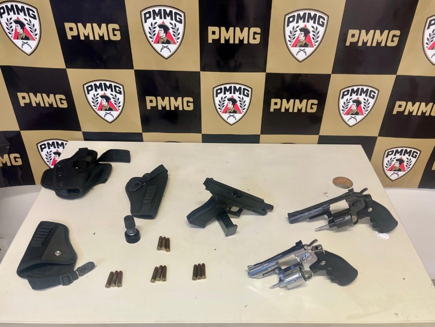 POLÍCIA MILITAR REALIZA AÇÃO PREVENTIVA EM CHAPADÃO DE FERRO APREENDENDO SIMULACROS DE ARMA DE FOGO