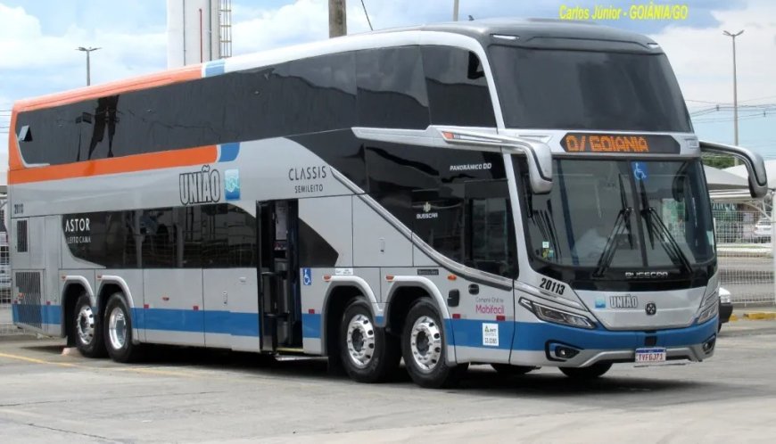 EXPRESSO UNIÃO RECEBE PRIMEIROS ÔNIBUS PANORÂMICO DD NB1 DA BUSSCAR E ELEVA PADRÃO DE CONFORTO E SEGURANÇA NA FROTA