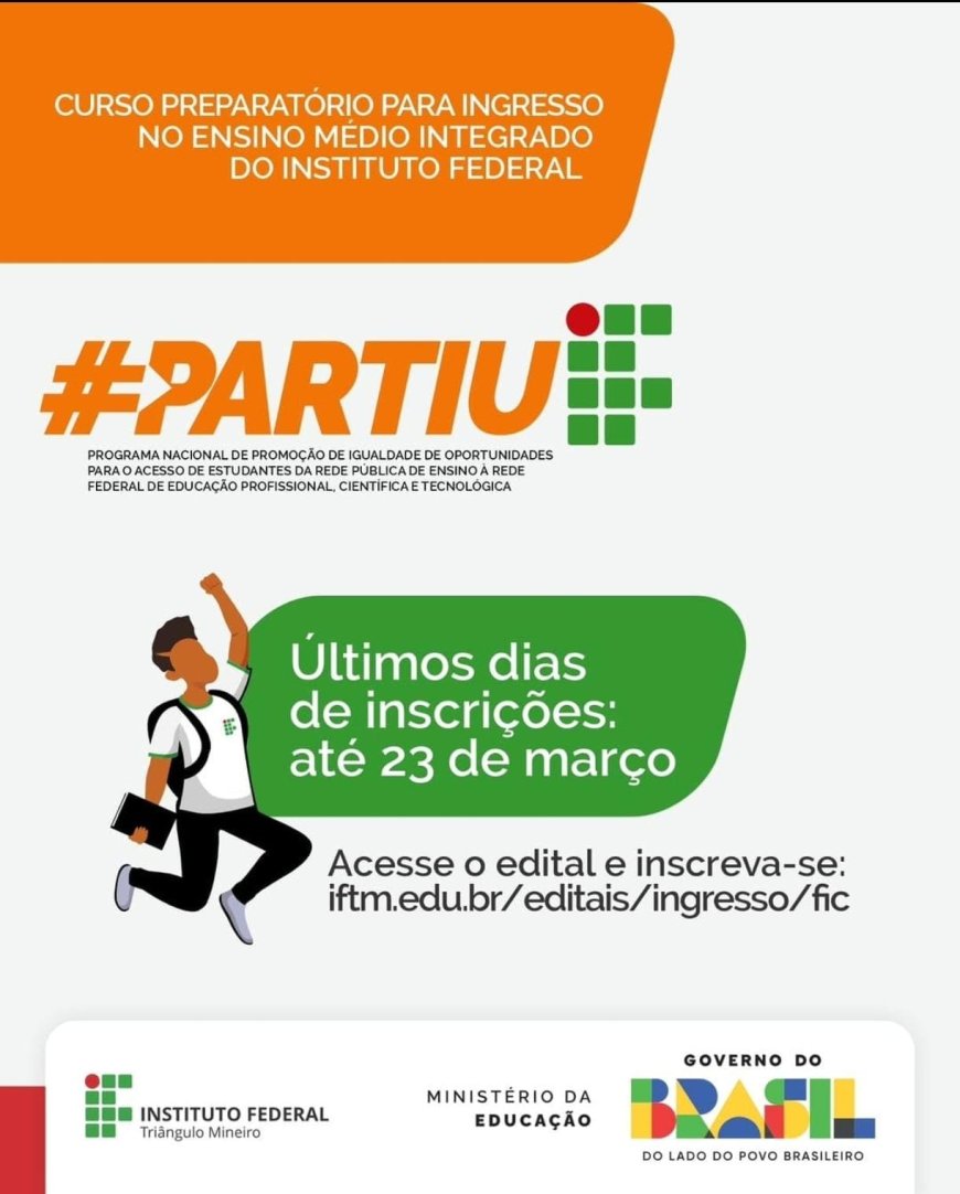 IFTM ABRE INSCRIÇÕES PARA CURSO PREPARATÓRIO GRATUITO COM AUXÍLIO MENSAL