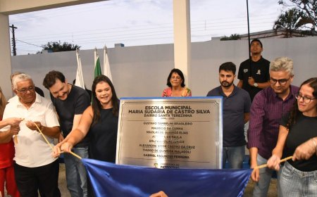 ESCOLA MUNICIPAL MARIA SUDARIA DE CASTRO SILVA É INAUGURADA NO BAIRRO SANTA TEREZINHA