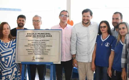 ESCOLA MUNICIPAL JOSÉ DA ROCHA DIAS É INAUGURADA NO BAIRRO SANTO ANTÔNIO
