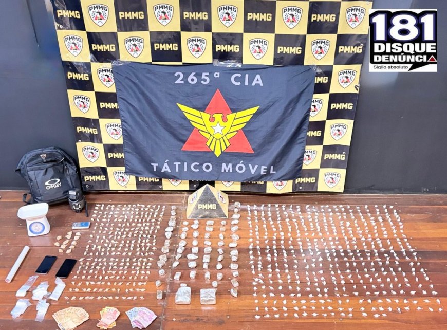 POLÍCIA MILITAR REALIZA GRANDE APREENSÃO DE DROGAS NO BAIRRO MORADA NOVA EM PATROCÍNIO