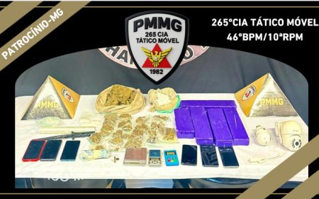 EM PATROCÍNIO, POLÍCIA MILITAR DESARTICULA PONTO DE TRÁFICO E APREENDE DROGAS NO BAIRRO SANTA TEREZINHA