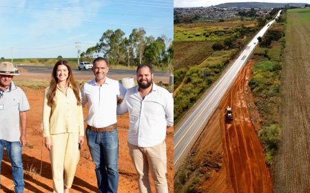 DEPUTADA FEDERAL GREYCE ELIAS FISCALIZA RETOMADA DAS OBRAS NO TREVO DO ENXÓ NA MG-230; RECURSOS DA DEPUTADA AO DER