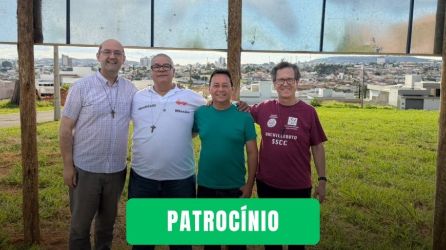 SUPERIORES VISITAM TERRENO DA FUTURA IGREJA DO BEATO PADRE EUSTÁQUIO EM PATROCÍNIO     