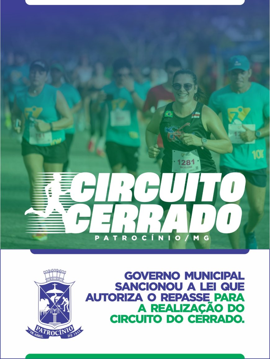 LEI MUNICIPAL AUTORIZA REPASSE DE 200 MIL REAIS PARA REALIZAÇÃO DO CIRCUITO DO CERRADO DE COMPETIÇÕES ESPORTIVAS