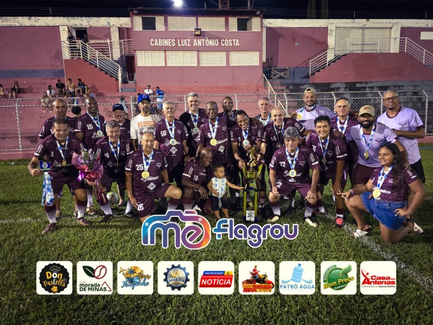 LENDAS PATROCÍNIO CONQUISTA TÍTULO INVICTO DO TORNEIO 55+ "QUEM CORRE É A BOLA"