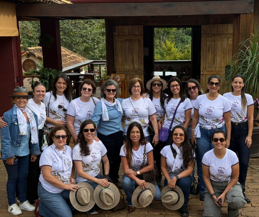 MISSÃO 'ELAS NO CAFÉ' DA EXPOCACER PROMOVE IMERSÃO NO SUL DE MINAS COM FOCO EM LIDERANÇA FEMININA NO AGRONEGÓCIO CAFÉ