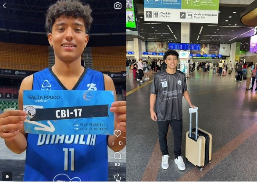 ATLETA PATROCINENSE ENZO DIAS COSTA COMPETE NO SUB-17 PELO BASQUETE BRASÍLIA 