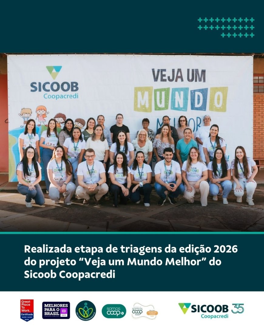 SICOOB COOPACREDI REALIZA TRIAGENS OFTALMOLÓGICAS DO PROJETO "VEJA UM MUNDO MELHOR"