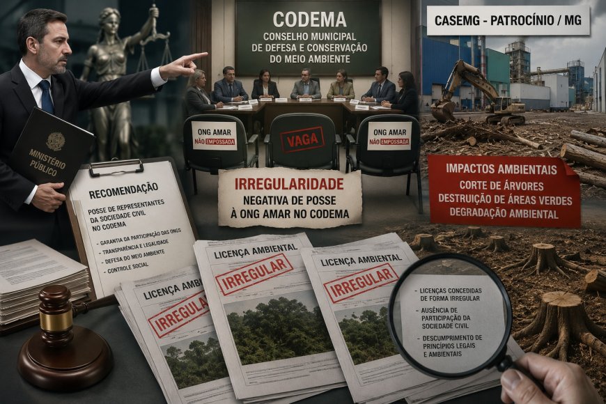 MP APONTA IRREGULARIDADES NO CODEMA E DEFENDE RETORNO DA ONG AMAr AO CONSELHO AMBIENTAL DE PATROCÍNIO