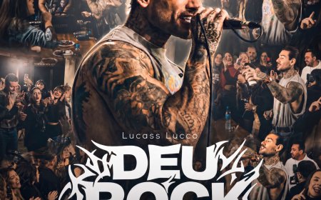 LUCAS LUCCO LANÇA "DEU ROCK", ÁLBUM COM 12 CLÁSSICOS DO ROCK DOS ANOS 2000