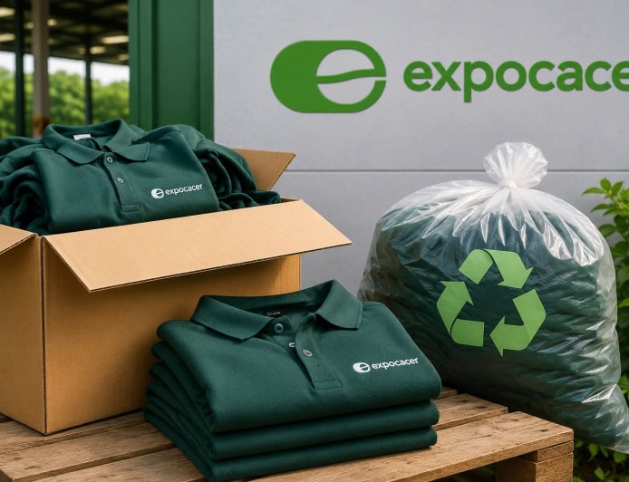 ECONOMIA CIRCULAR NA PRÁTICA: EXPOCACER RECICLA 331,4 KG DE UNIFORMES